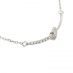Knotted-Style-Pendant-Silver-Necklace