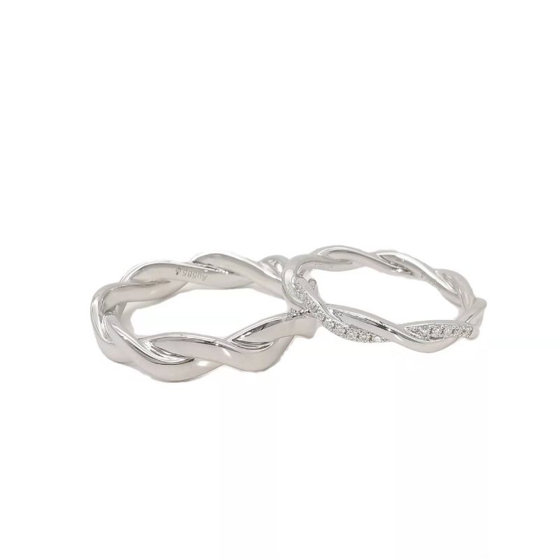 Opulent Jewellers Twist Wedding Ring