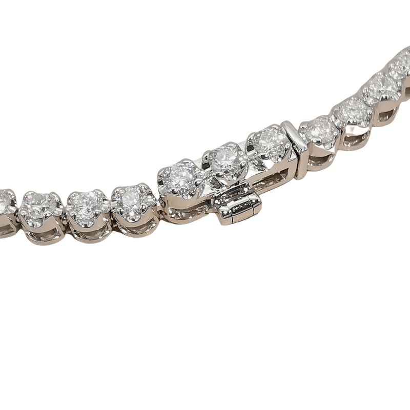 Fine Jewelry // 14K White Gold Diamond Tennis Bracelet – VSP Consignment